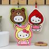 Melody My Pochacco Cute Kawaii Cute Hand Towel Water-Absorbent Coral Fleece Kitchen Decor Quick-Drying Girls Towel