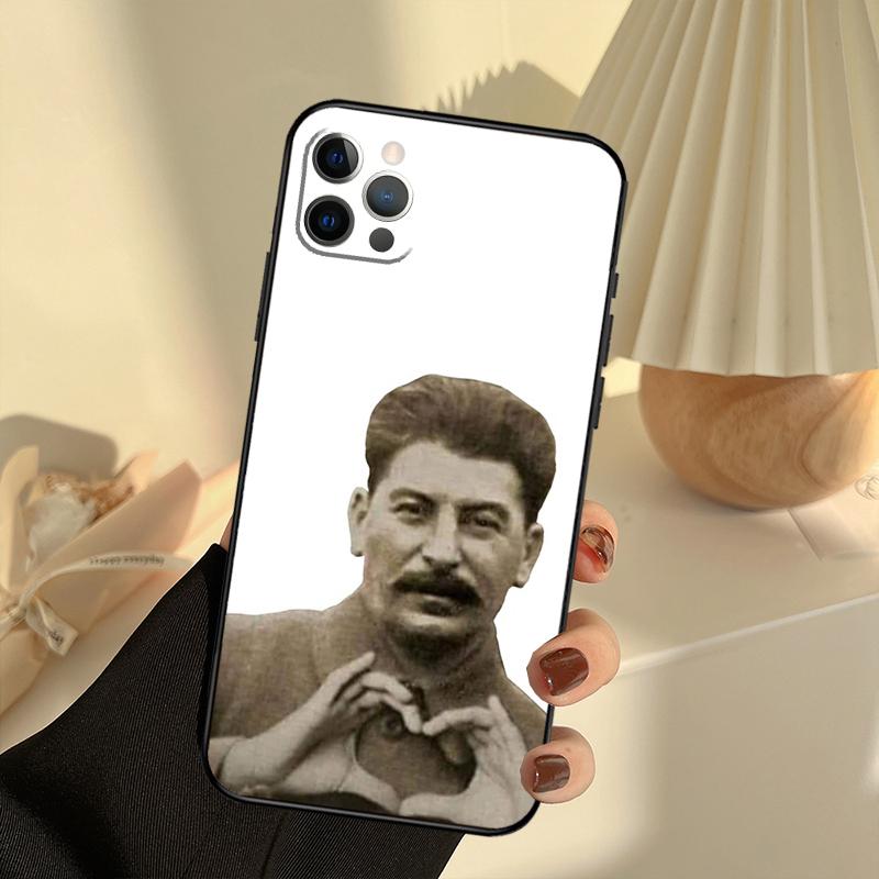 Russian Stalin Ussr Case For iPhone 11 12 13 14 15 16 Pro Max Cover For iPhone 13 12 Mini XR X XS Max Plus