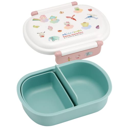 Skater Kids' Lunch Box, Single Tier, 360ml, with Inner, Dome-Shaped, Soft and Fluffy, Perfect for Kids' Lunches, Antibacterial, Made In Japan, Sanrio
