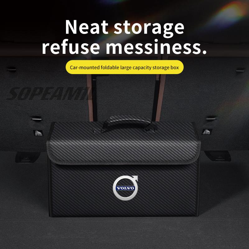 For Volvo XC90 XC70 XC60 XC40 S90 S80 S60 S40 V90 V70 V60 V50 V40 C70 C40 C30 Car Trunk Storage Box Foldable Stowing Tidying Bag