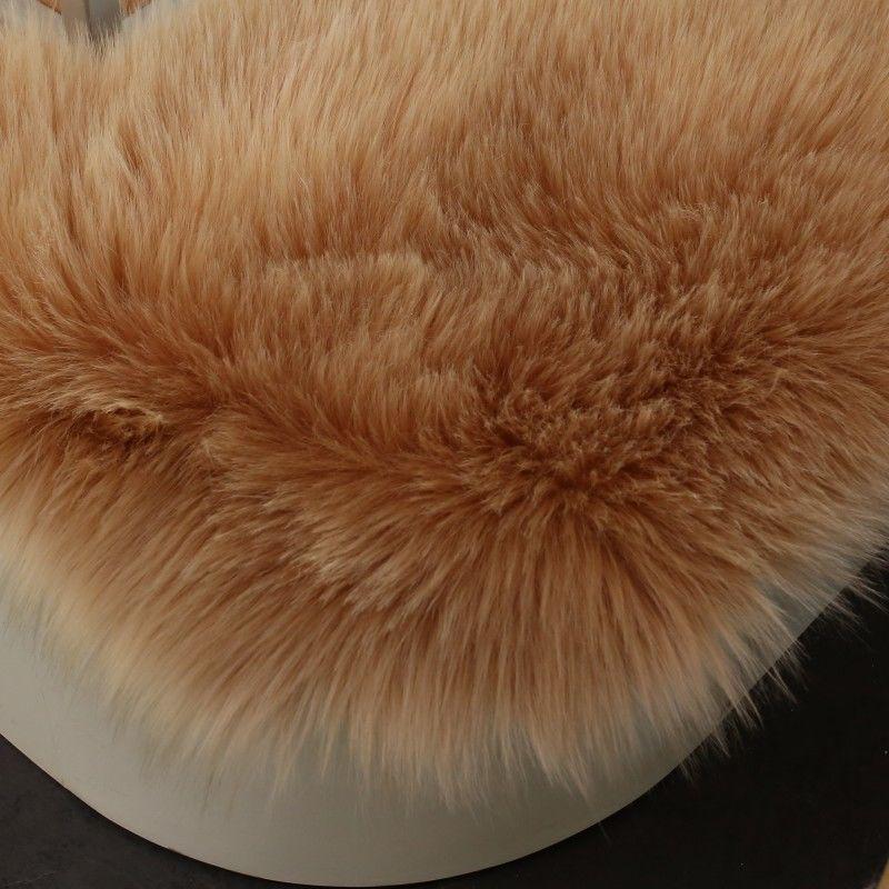 Heart-Shaped Plush Rug for Bedroom & Living Room - Cloud Style