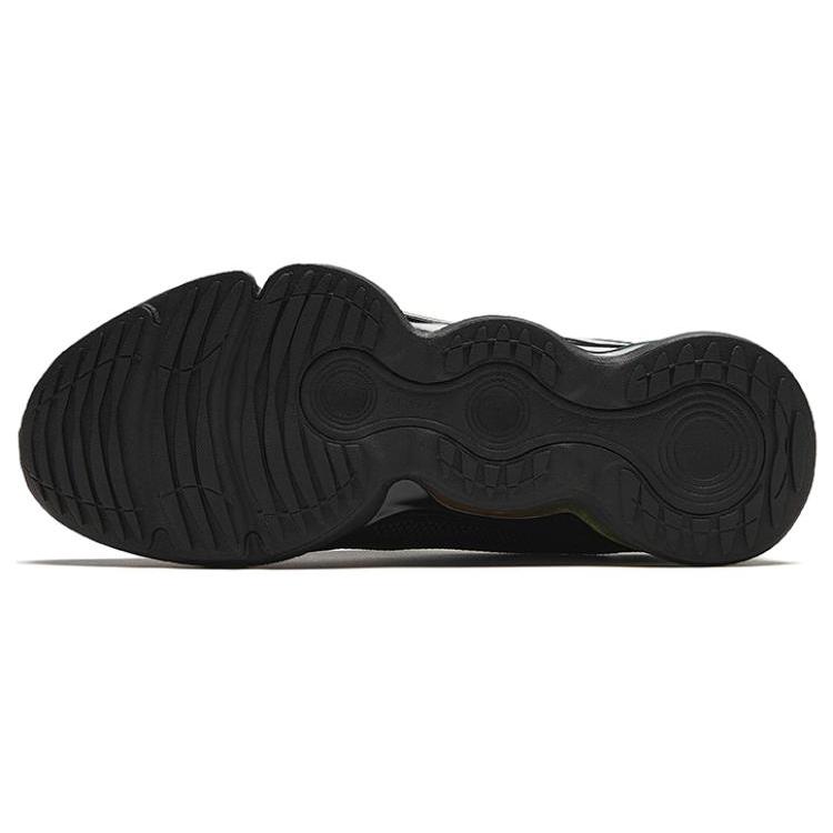 New Anta Running Collection Cushioning, Wear Resistant Low Top Running Shoes Men's Black Green 112415501-3