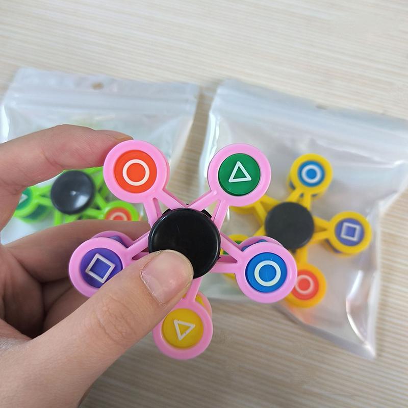 Kratzsteinspiel Abnehmbarer DIY Hand Spinner Fingerspitzenkreisel Spielzeug Anti-Angst Lindert Stress Spielzeug