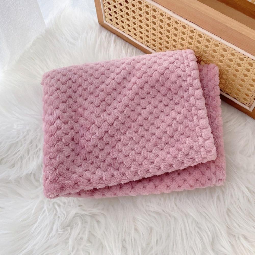 Solid Color Dog Blanket Washable Pet Blanket Soft Cat Bed Blanket  Pet