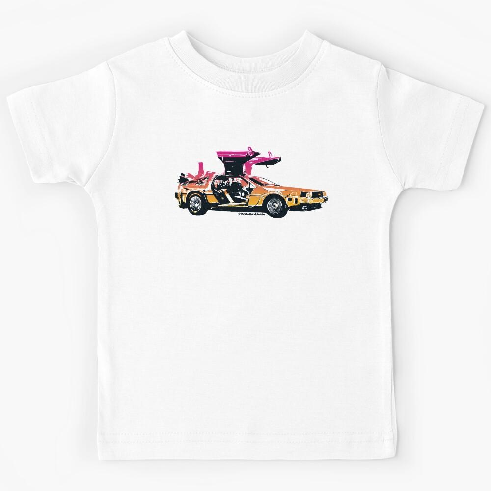 Back to the future. Delorean aesthetic. Birthday party gifts Kids T-Shirt 150