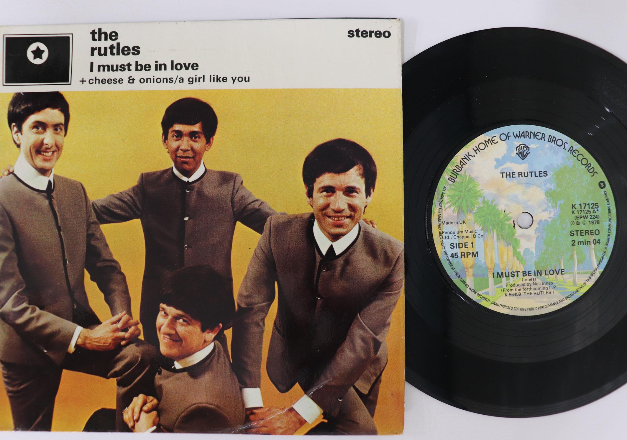 

7inch Record RUTLES - I Must Be In Love K17125 WARNER BROS 1978 UK Rock Used