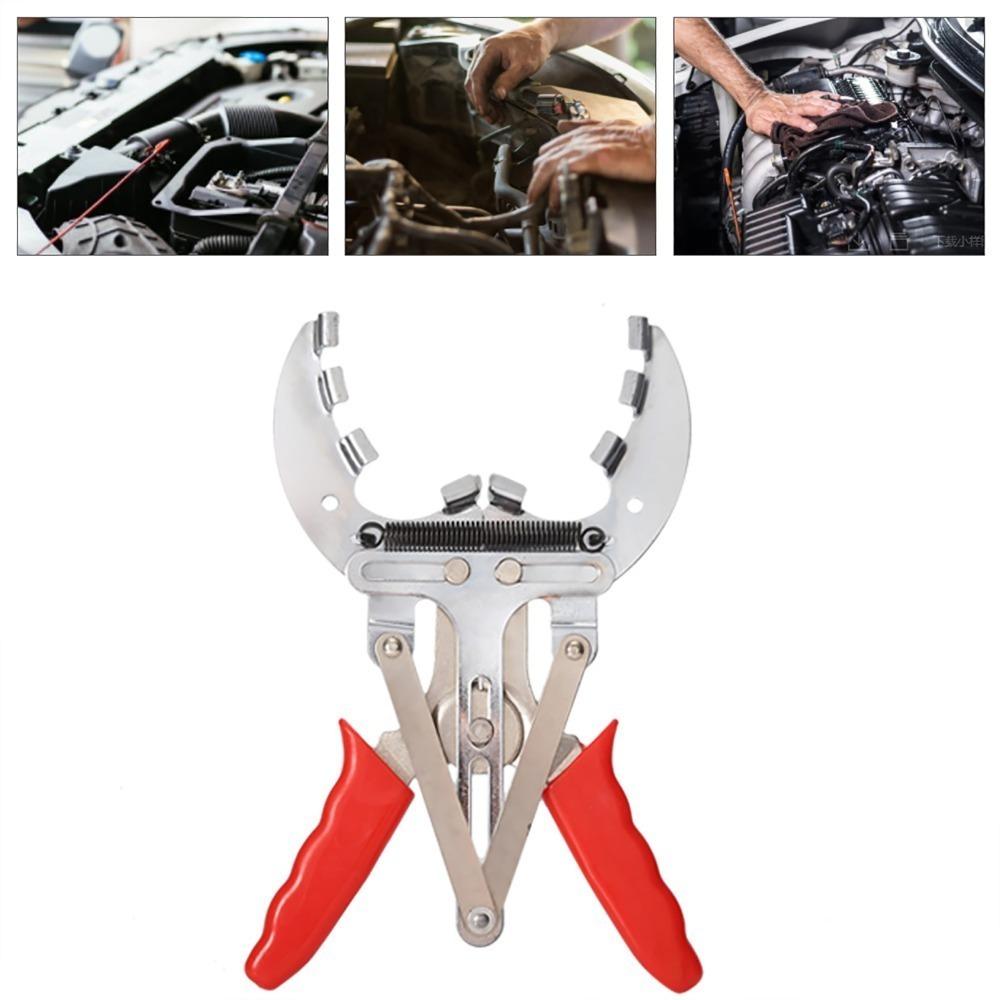 ABS Stee Piston Ring Pliers Non-Slip Spring-Loaded Return Piston Ring Installer Remover Tools Universal Adjustable