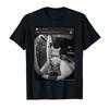 There Is Motion At Your Front Door Funny Cat Meme Tshirt For Men Women 100 Cotton T Shirts Short Sleeve Tops 04132