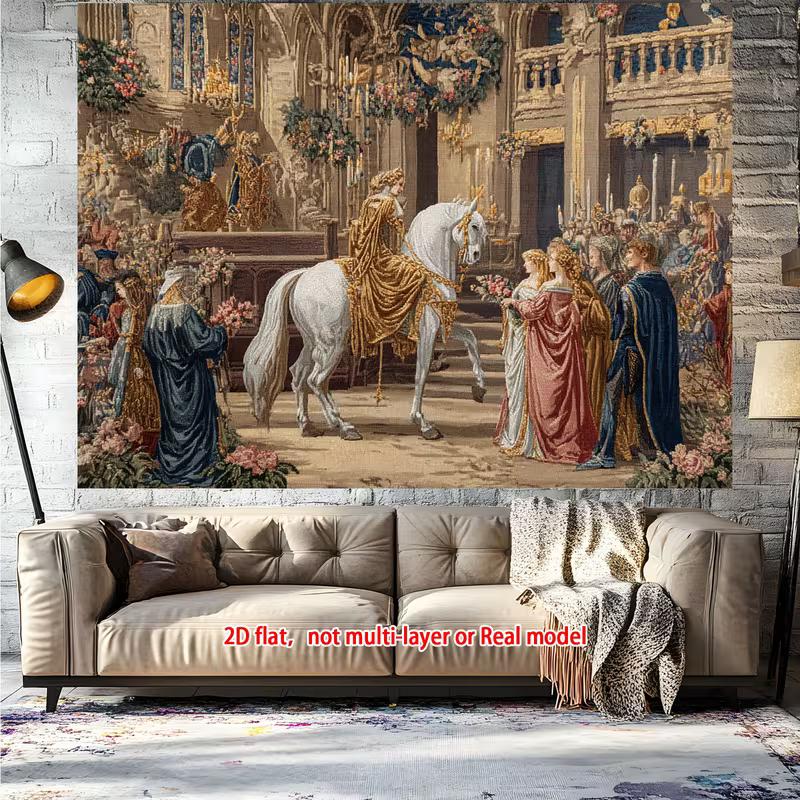 2D Vintage Medieval Castle Backdrop Themed Party Background