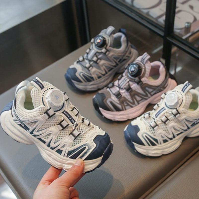 Summer Kids Sneakers Breathable Mesh White Shoes Boys Running Dad Shoes