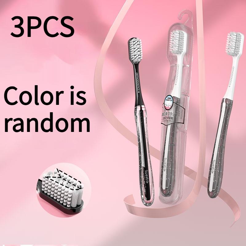 3/6Pcs Adult Toothbrushes for Outdoor Travel, Convenient Toothbrushes, Essential for Home Use, Deep Cleaning Toothbrushes, Great Gift for Holiday