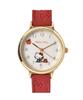 Bleu Bleuet Hello Kitty Ribbon Embossed Watch (Red)