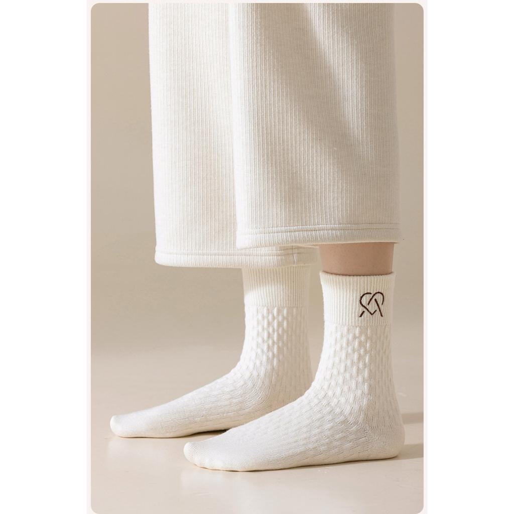 Chaussettes d'hiver chaudes pour femmes 10-1 - Anti-gel respirantes douces beige et noir, Chaussettes longues sans couture pour femmes, Chaussettes moyennes pour femmes, Chaussettes pour le jour de Noël