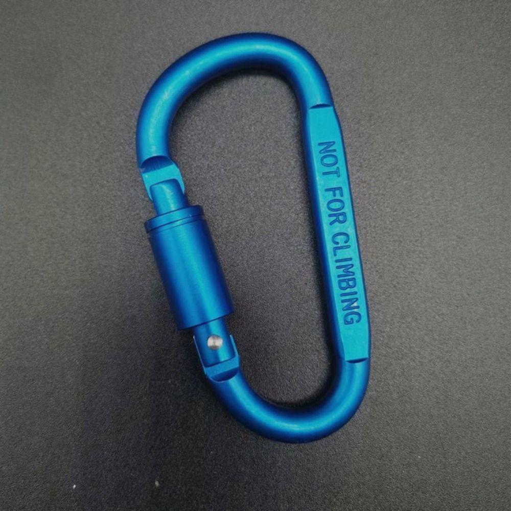 Multi Colors Safety Buckle with Lock D-shape Carabiner New Sports Keychain  Outdoor Tool