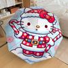 1pc Christmas Hello Kitty Automatic Folding Umbrella] Durable Iron Frame & Rod, Portable Folding, Makes a Great Holiday Gift yy251016262