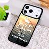 Keep Calm and Go Fishing Phone Case for iPhone 17 Air 16 15 11 12 14 13 Pro Max Shockproof Cover
