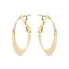 Boucles d'oreilles - LUXENTER - Drola - Alliage métallique - Or jaune 18 carats - 34,5 mm