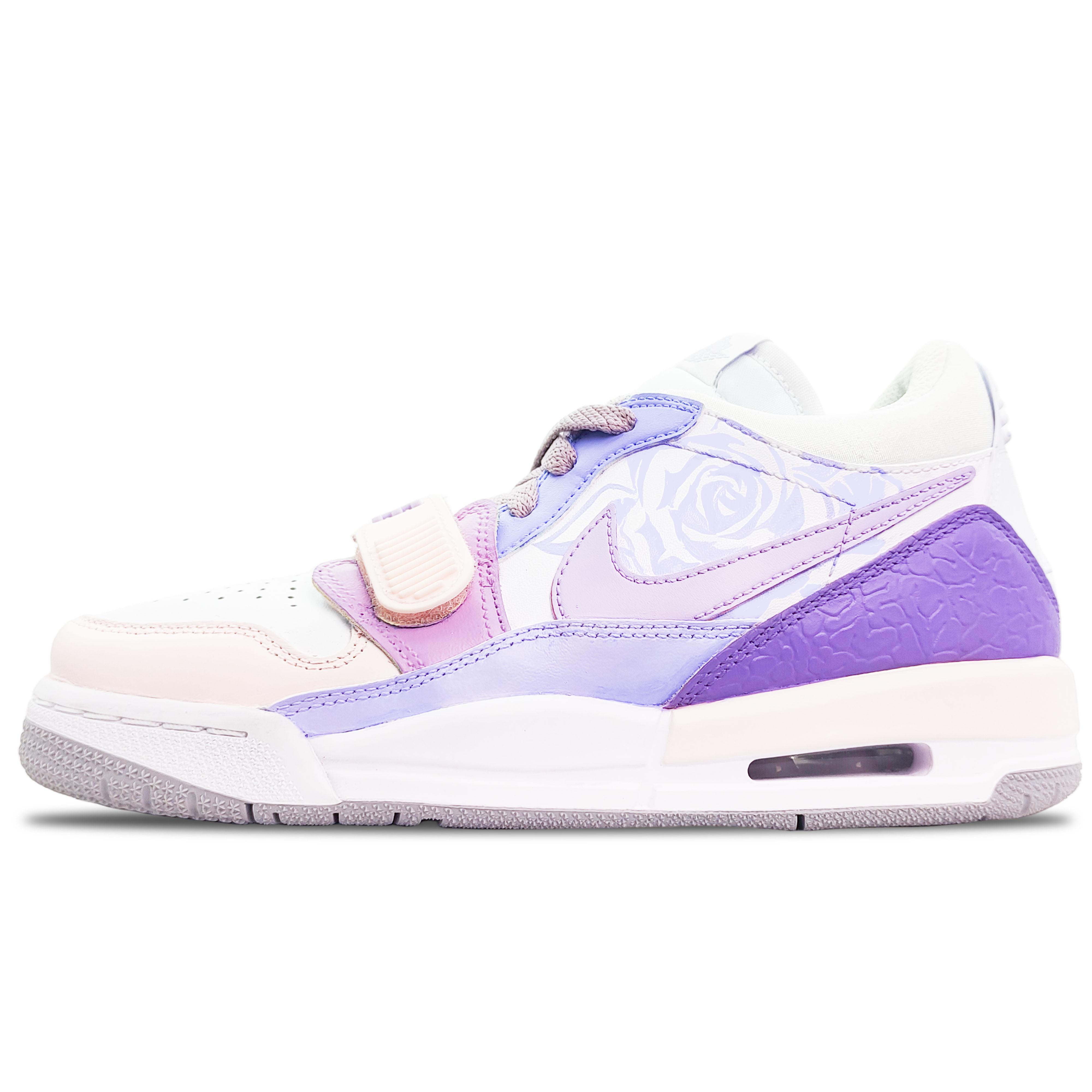 

Jordan Legacy 312 Cushioning, Wear Resistant Low top Vintage Basketball Shoes GS Pink Purple HF0747-151(Team188-) 35.5