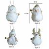 Girls Christmas Plush Snowman Pendant Elk Christmas Tree Pendant  Home Decoration