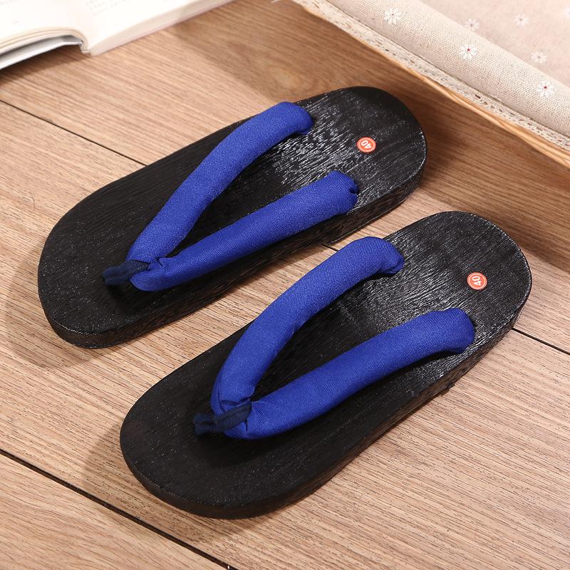 Fashion Japanese Traditional Geta Flat Bottom Unisex Wooden Paulownia Clog Man Woman Ninja Cosplay Shoes Flip Flop Summer Sandals 2025