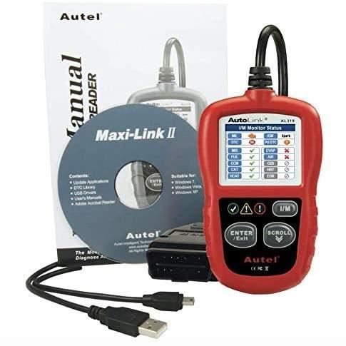 OUTIL DE DIAGNOSTIC Autel Valise Diagnostic Auto AutoLink AL319 - Outil Diagnostic MultiMarques - Lecture et Effacements D&amp;eac2