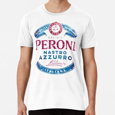 Peroni Nastro Azzurro - Włochy Premium T-Sh od S do 5XL Wyprodukowano w AU/USA Koszulka