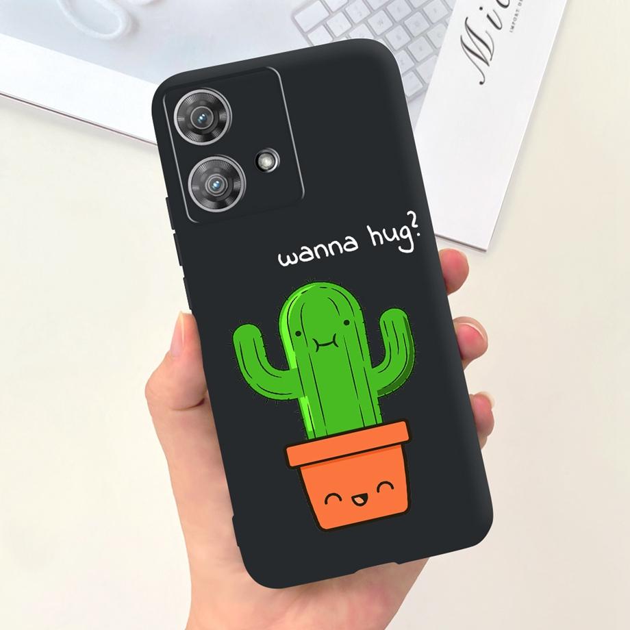 Etui do Motorola Moto Edge 40 Neo 5G Fajny Styl Miękki Silikon Guma Odporne na Uderzenia Pokrowiec na Telefon Wzór Kreskówkowy Fundas Edge40 Neo