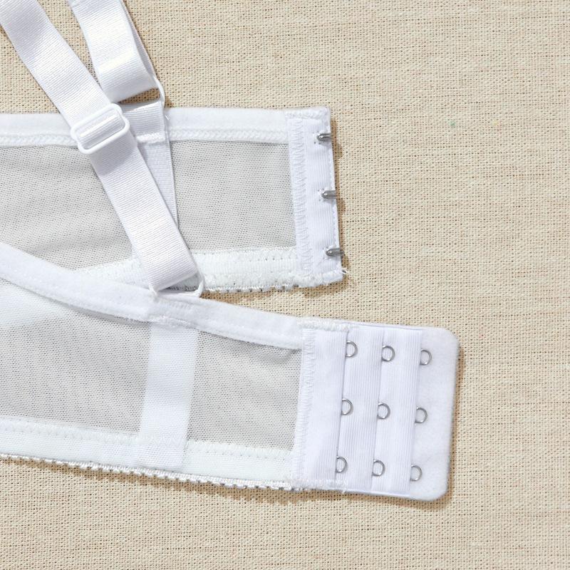 Europäischer Code Damen Übergröße Spitze Vollabdeckung Dünne Formschale BH mit Bügel Elegant Sexy CD Körbchen Unterwäsche
