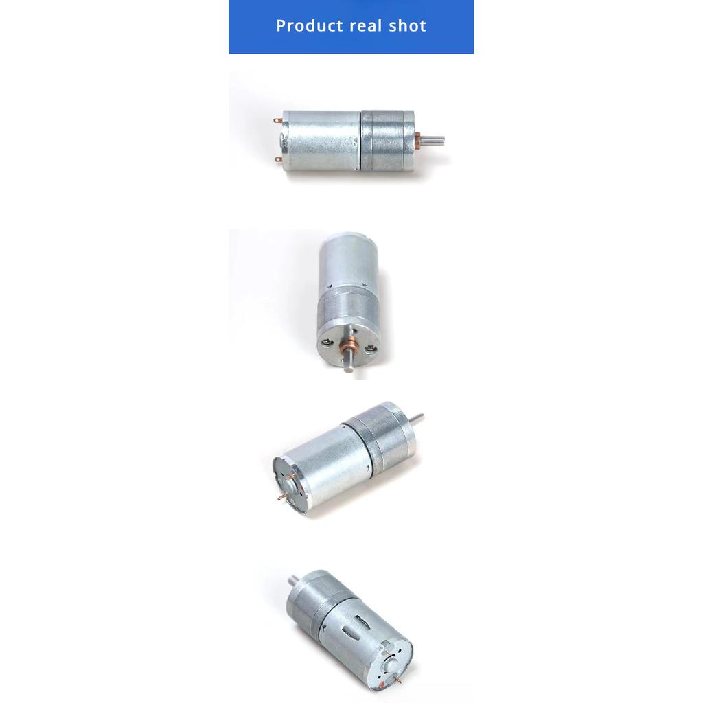 Motore Geared JGA25-370 Motore DC 6V 12V motore elettrico con ingranaggi alta coppia 12/27/58//282/625/1364rpm