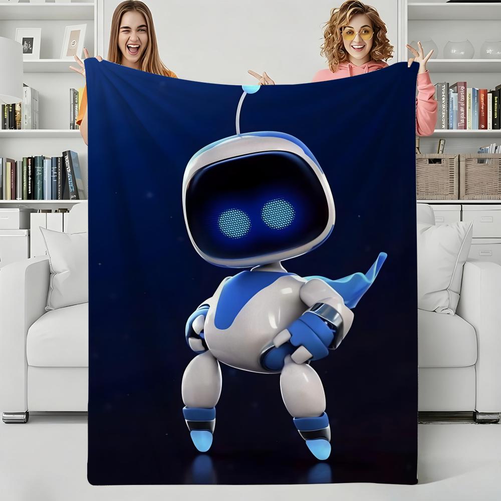 Spielzeug C-cute Roboter Werfen Flanelldecke Perfekt für Sofa Büro Bett Reise Schlafen Lesen Entspannen Camping Ganzjahresgebrauch