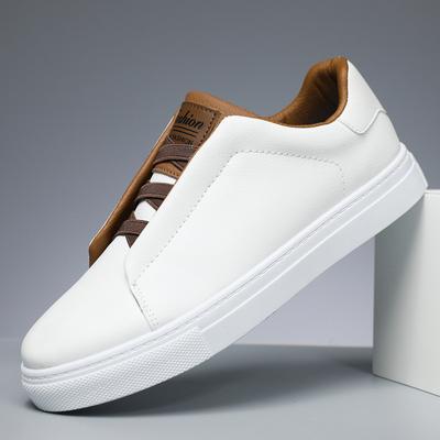 Men's Fashion Solid Color Low-top Skateboard Shoes Comfortable Non-slip Durable Outdoor Sports Shoes
