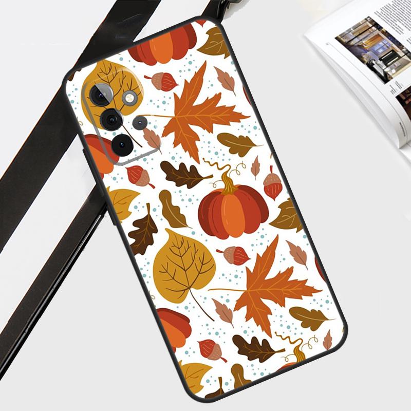 Autumn Leaves Fall Halloween Case For Samsung Galaxy A34 A54 A14 A13 A33 A53 A12 A22 A32 A52 A70 A51 A71 Back Cover