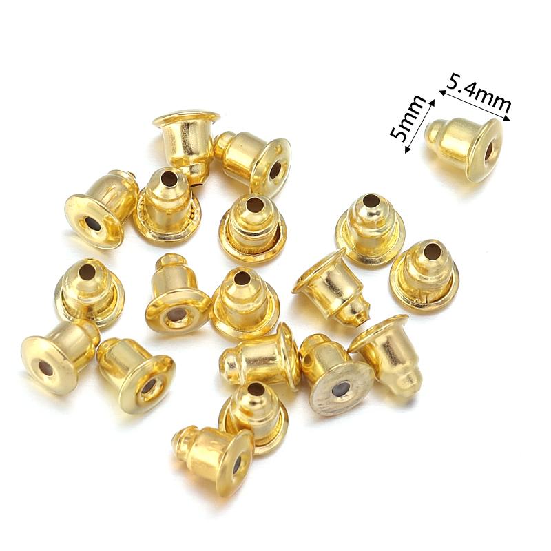 100pcs/Lot Rubber Ear Backs Stopper Earnuts Stud Earring Back Supplies For DIY Jewelry Findings Making Accessories Wholesale