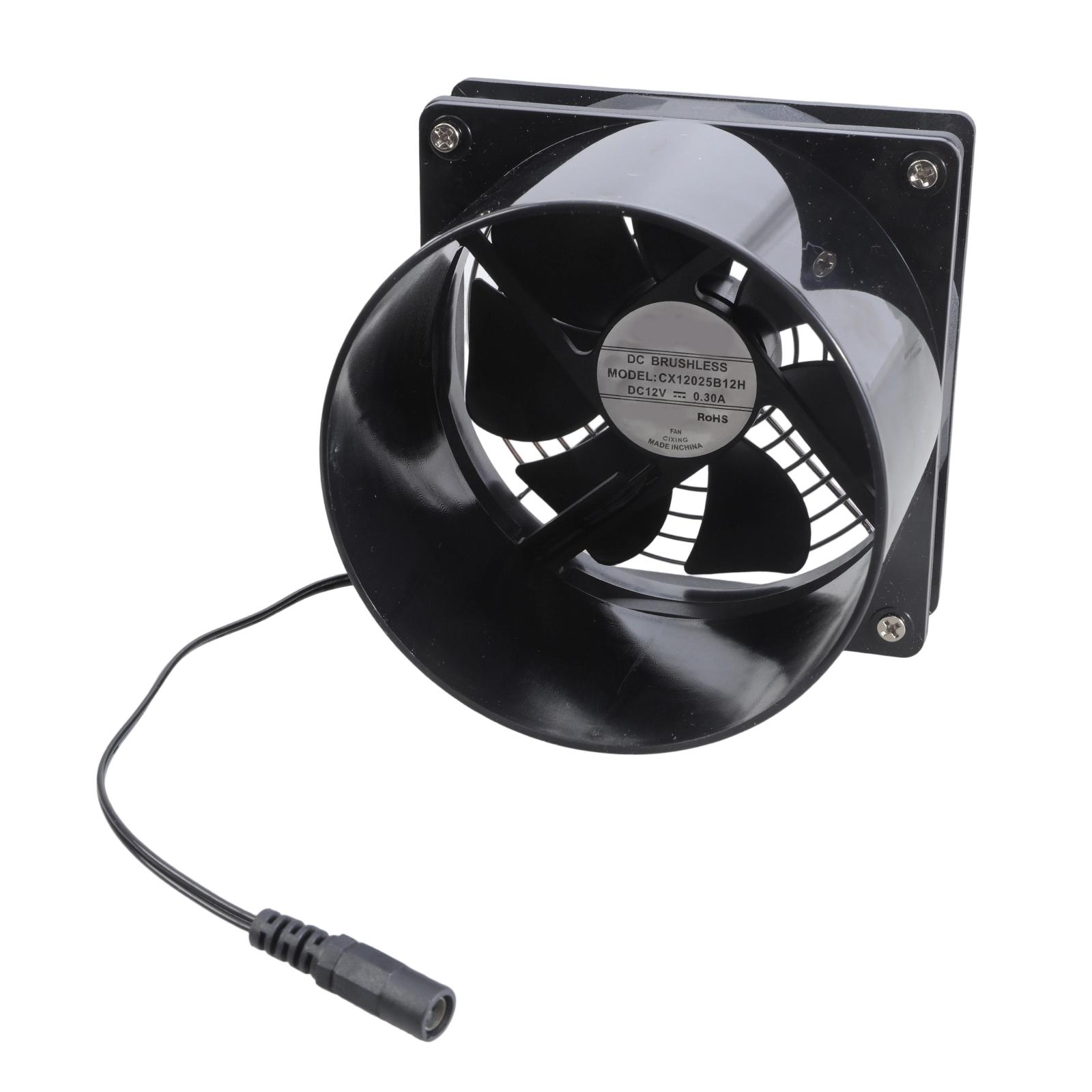 

Outdoor Exhaust Fan Solar Panel Exhaust Fan 12V Energy Saving Cooling for Boats Attics Greenhouses Made of Premium ABS