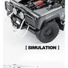 Simulation 1/24 Defender 110 Off-road Alloy Car Model Collection Ornament Children's Toy Vehicle Gift Pullback Light Miniature
