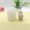 Cartoon Rabbits Silicone Molds Crafts Ornament Plasters Mold Handmade Scented Candle Mould Home Decorations Tool