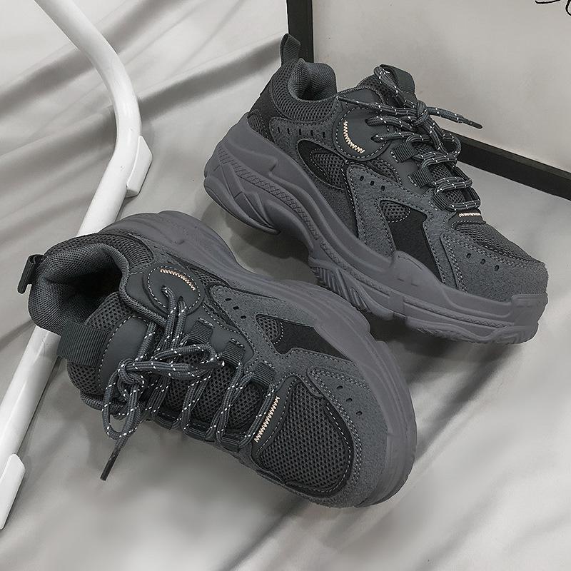 New Men's and Women's Sports Shoes Ins Autumn Mesh Platform Couple Dad Shoes Men's and Women's Trend Sports and Leisure Shoes