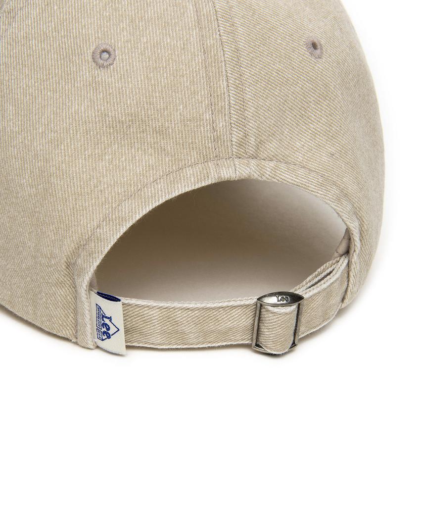 LEE Twitch Applique Pigment Ball Cap Beige