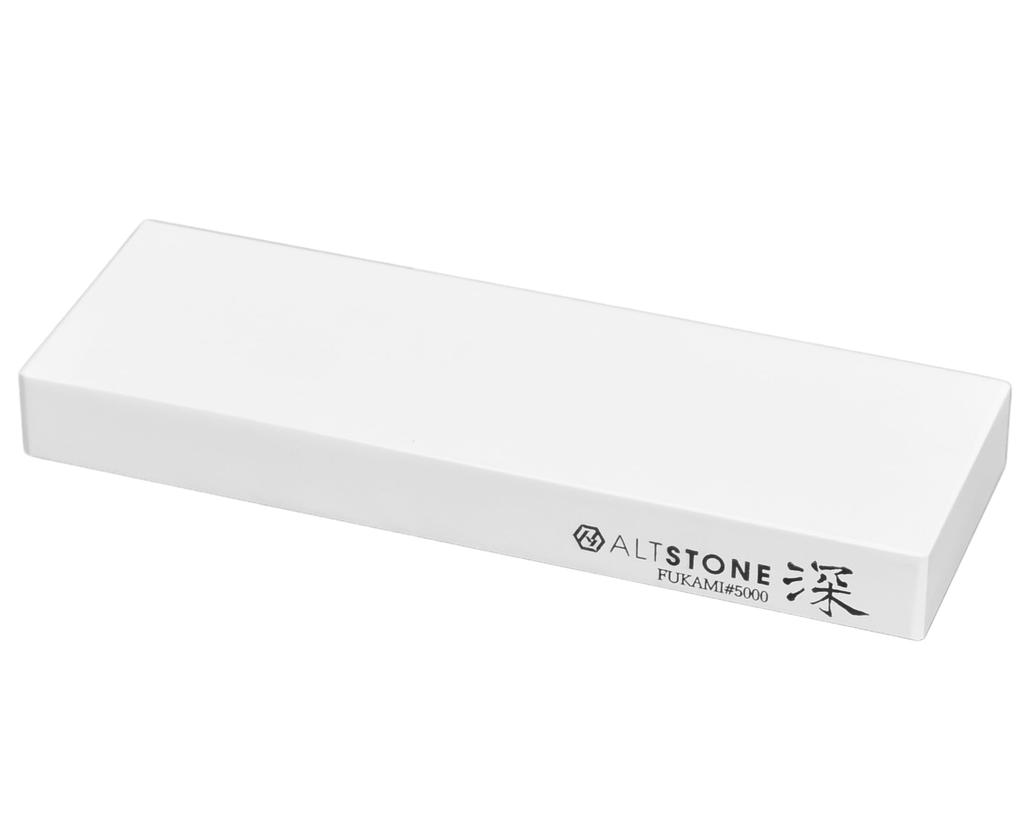 ALTSTONE Compact Finishing 5000 Compact Ceramic Whetstone for Knife Made in Japan Body "Fuka FUKAMI" [Smooth Sharpening] [Easy-to-Use Size] Whetstone,