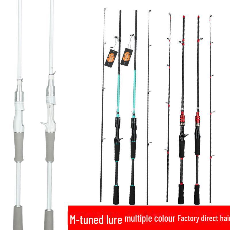 

Adjustable Carbon Fiber Fishing Rod with Gun Handle, Medium-Light Action, Straight Handle, Compact and Easy to Use for Casting and Sliding. red. 1.65m straight handle красный