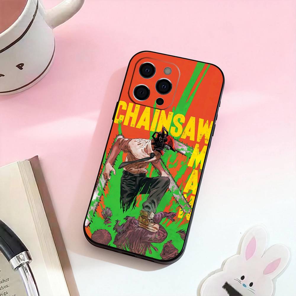 

Чехол для телефона C-Chainsaw Man Reze Arc Аниме Силиконовый Мягкий Для IPhone 17,16,15,14,13,12,11,XS,Plus Pro Max iPhone15promax