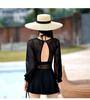 Xigeer Women's One-Piece Halterneck Slimming Swimsuit - 2023 Korean Style