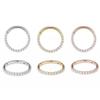 Stainless Steel 316L Zirconia Inlaid Nose Ring & Ear Cartilage Jewelry