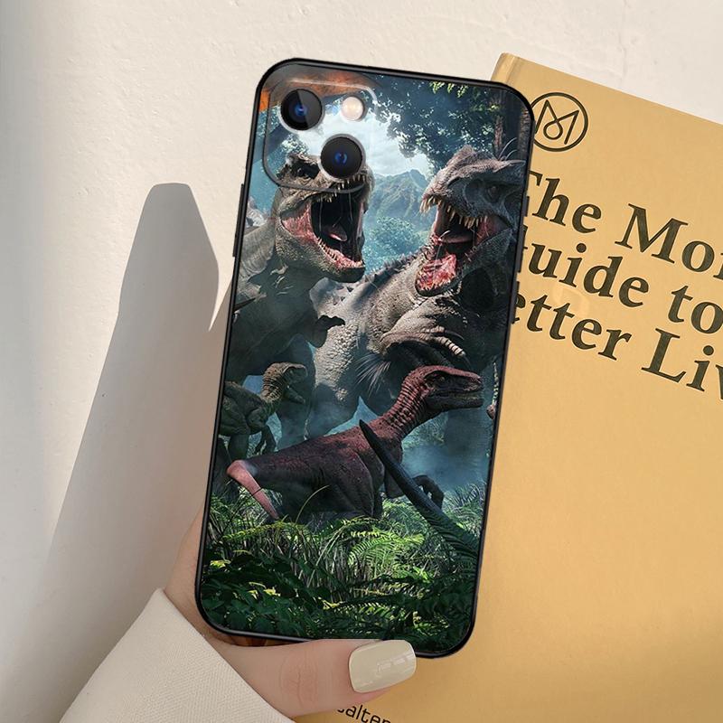 Jurassic Dinosaur Phone Case For iPhone 17 16 14 13 12 11 15 Pro Max Mini XR 16e 15 16 Plus 17 Air Full Cover