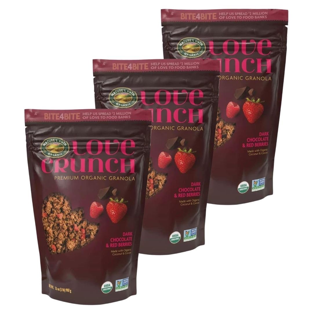 

KIRKLAND Nature Path Foods Love Crunch Органическая гранола 907 г x 3 шт. [Набор 3]