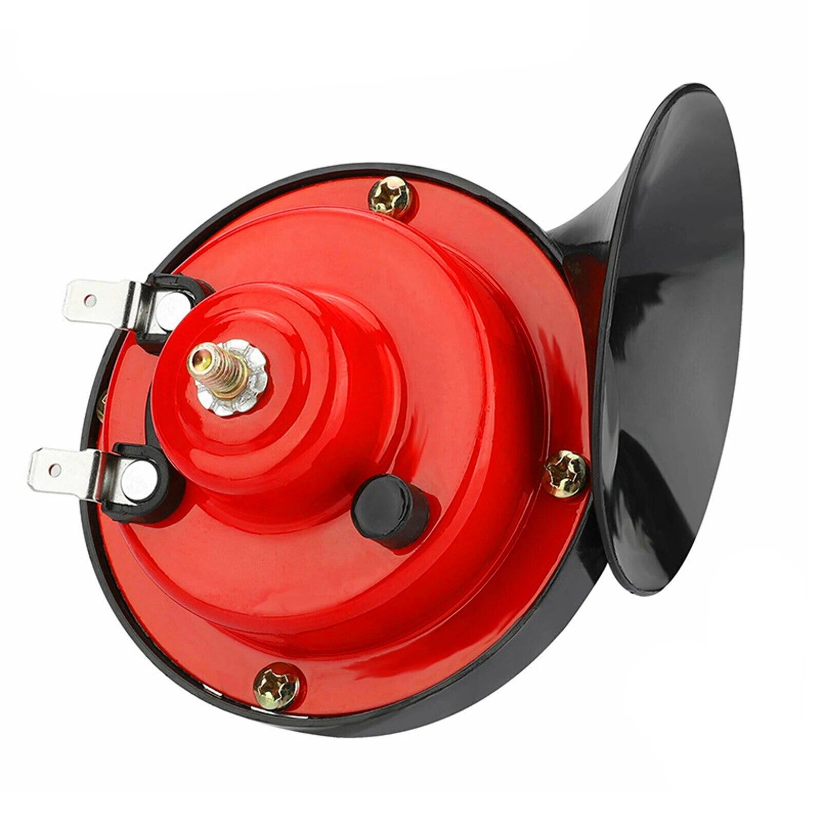 

Универсальный громкий автомобильный гудок, 12 В, электрический звуковой сигнал в виде улитки, супер громкий, водостойкий, сирена для мотоцикла, автомобиля, грузовика, внедорожника, лодки 1pcs