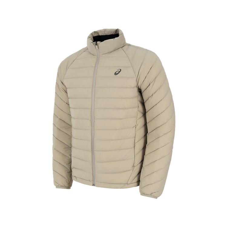 ASICS Down Jackets Men s Gray Stand Collar Moderate Other 2031F372-020 L