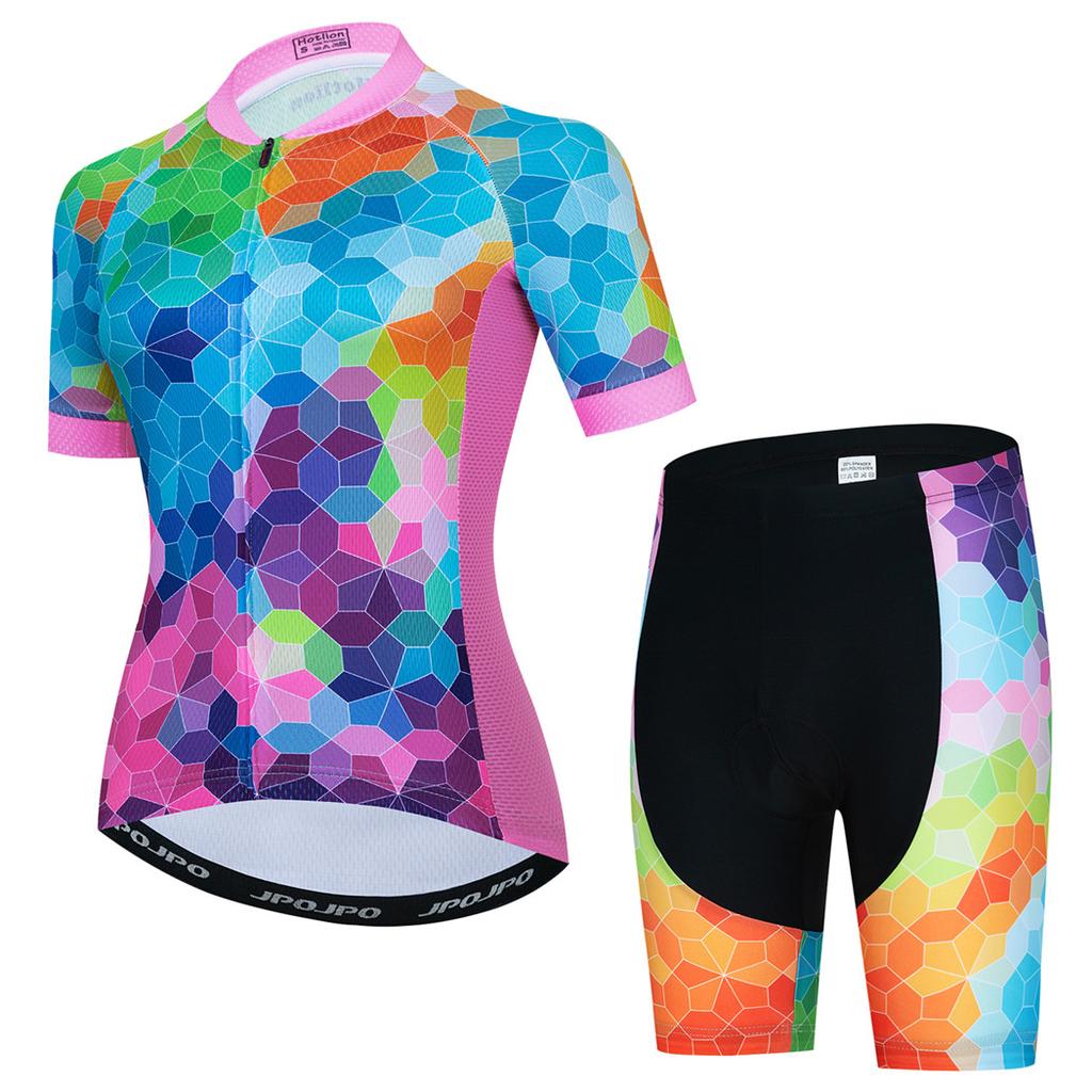 2025 Women's Cycling Jersey Set Summer Anti-Sweat Bicycle Clothing Kit Breathable Mountain Ladies Bike Clothes Cycling Suit