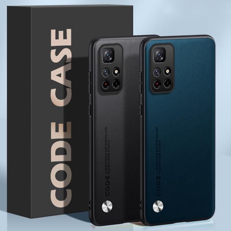 Luxury PU Leather Case For Xiaomi Redmi 10 4G Back Cover Matte Silicone Shockproof Full Protection Phone Case For Redmi10 Coque