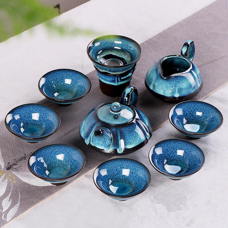 Tianmu Glaze Jianzhan Tea Set Gift Box